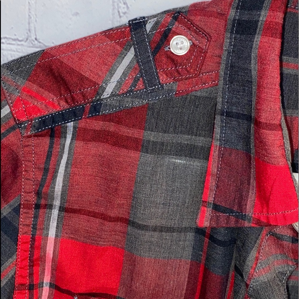 ❤️🖤Ecko unltd boys plaid short sleeve shirt ❤️🖤 - Picture 2 of 13